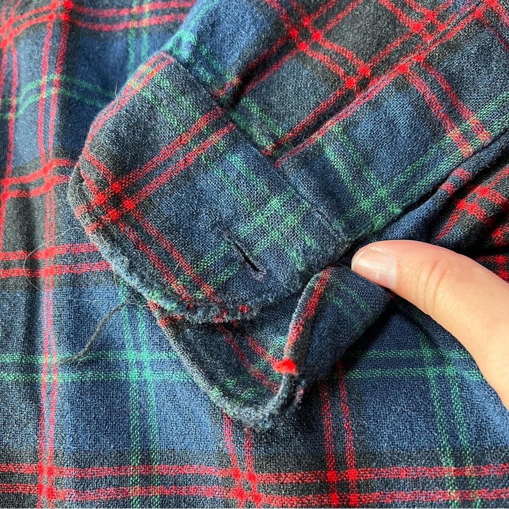 Vintage Pendleton 100% Wool Button Down Shirt - image 5